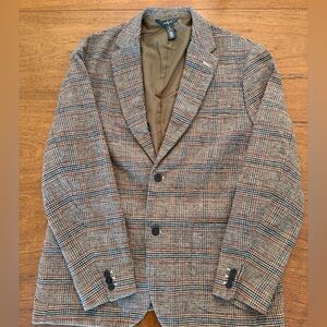 Houston White Men's Plaid Blazer in Brown and Black